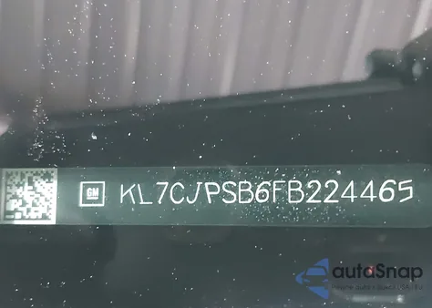 2015 Chevrolet Trax 1Ls z USA, uszkodzony, nr VIN KL7CJPSB6FB224465